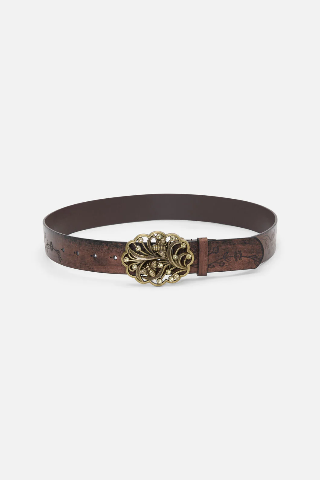 Bee Buckle Embossed Belt - Image 3