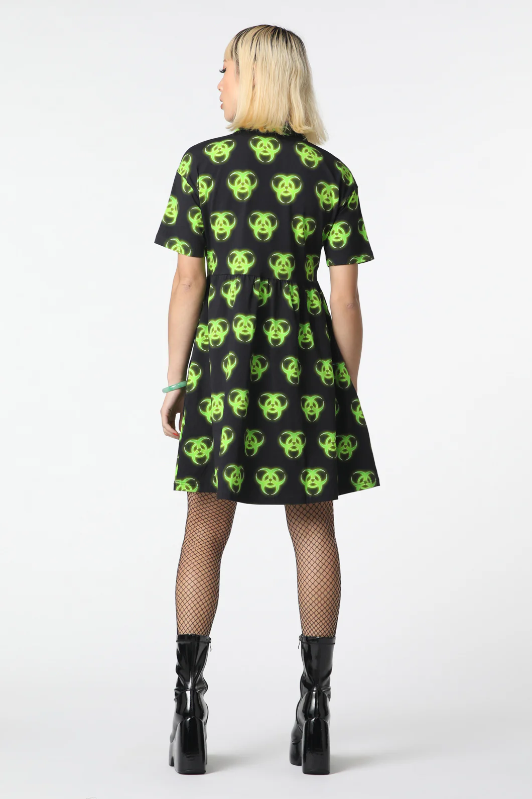Biohazard Print Smock Dress - Image 4