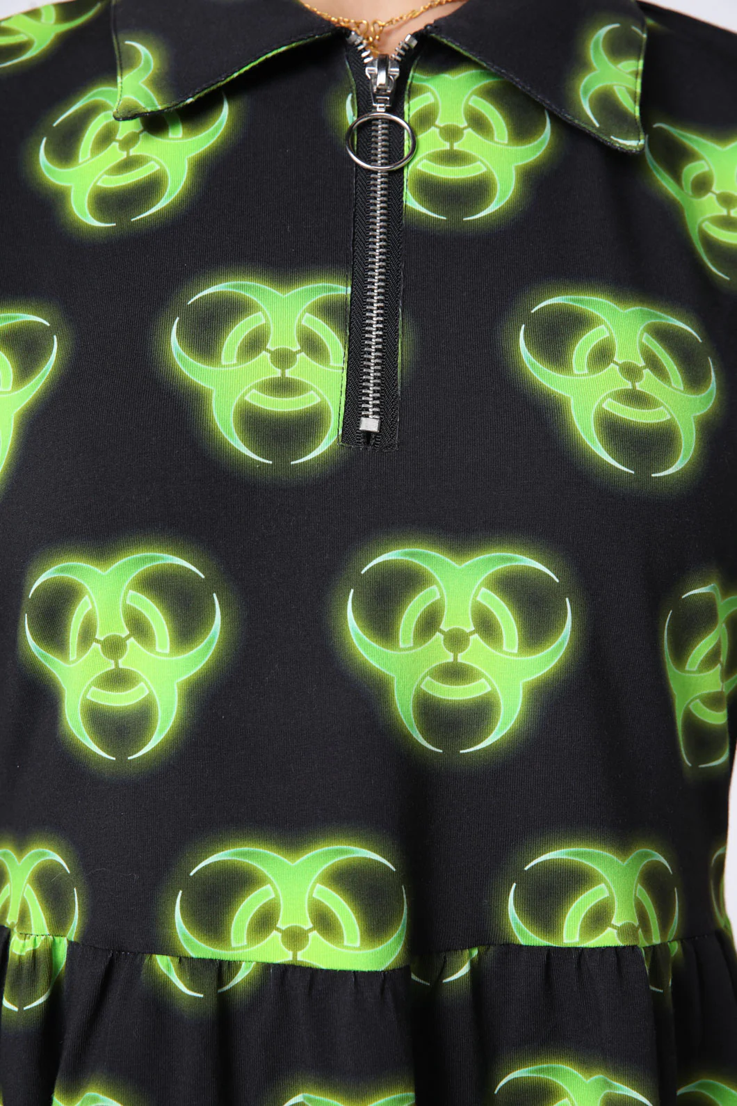 Biohazard Print Smock Dress - Image 5