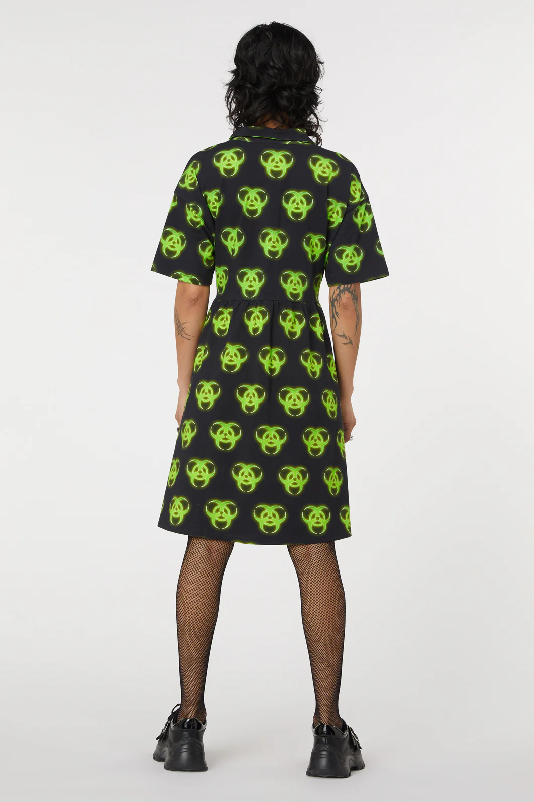 Biohazard Print Smock Dress - Image 9