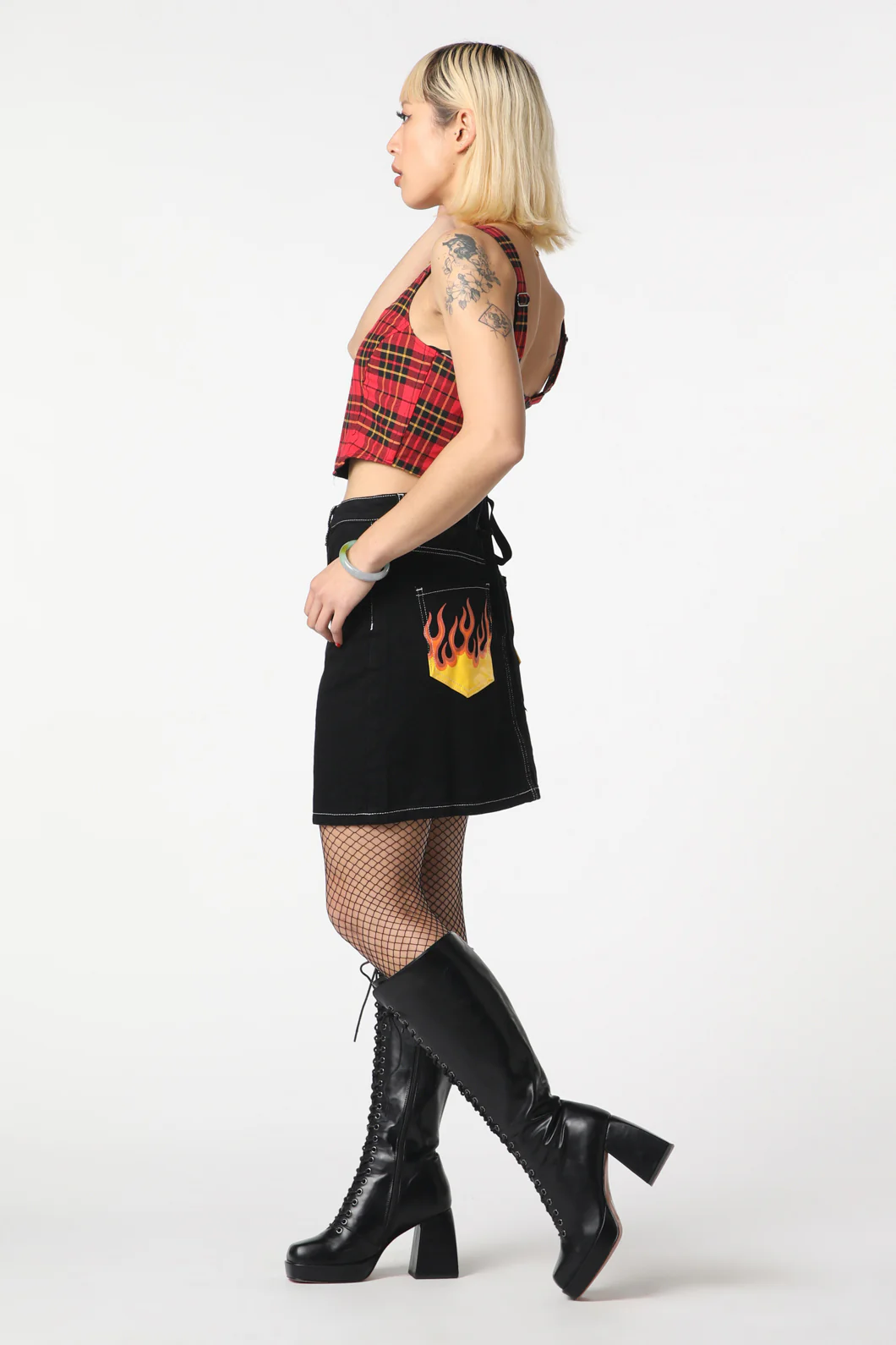 Burn Baby Denim Mini Skirt - Image 8