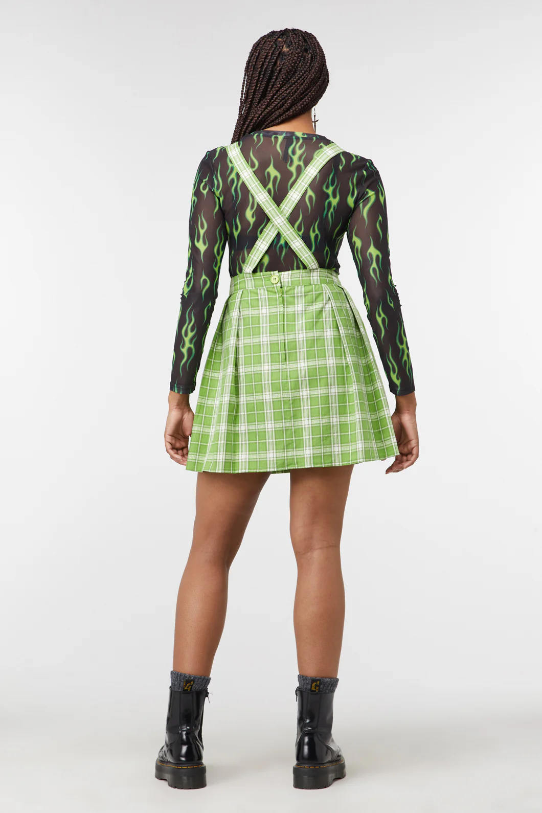 Dazed Tartan Pleat Pinny - Image 9