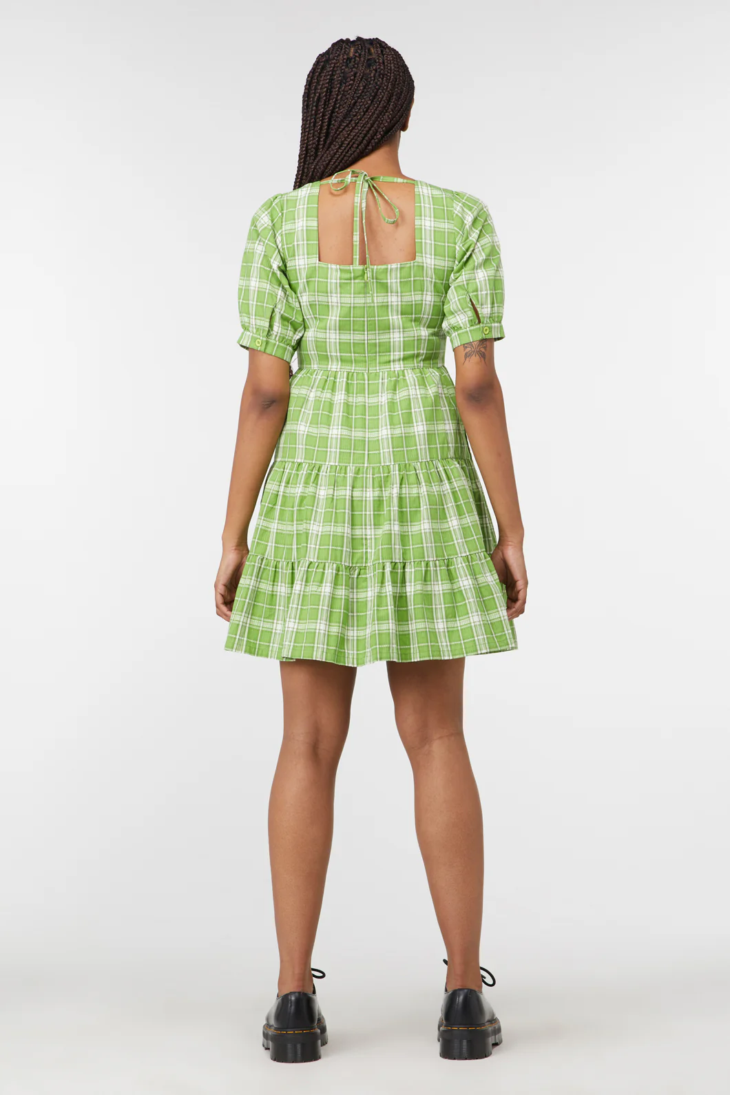 Dazed Tartan Ruffle Dress - Image 4