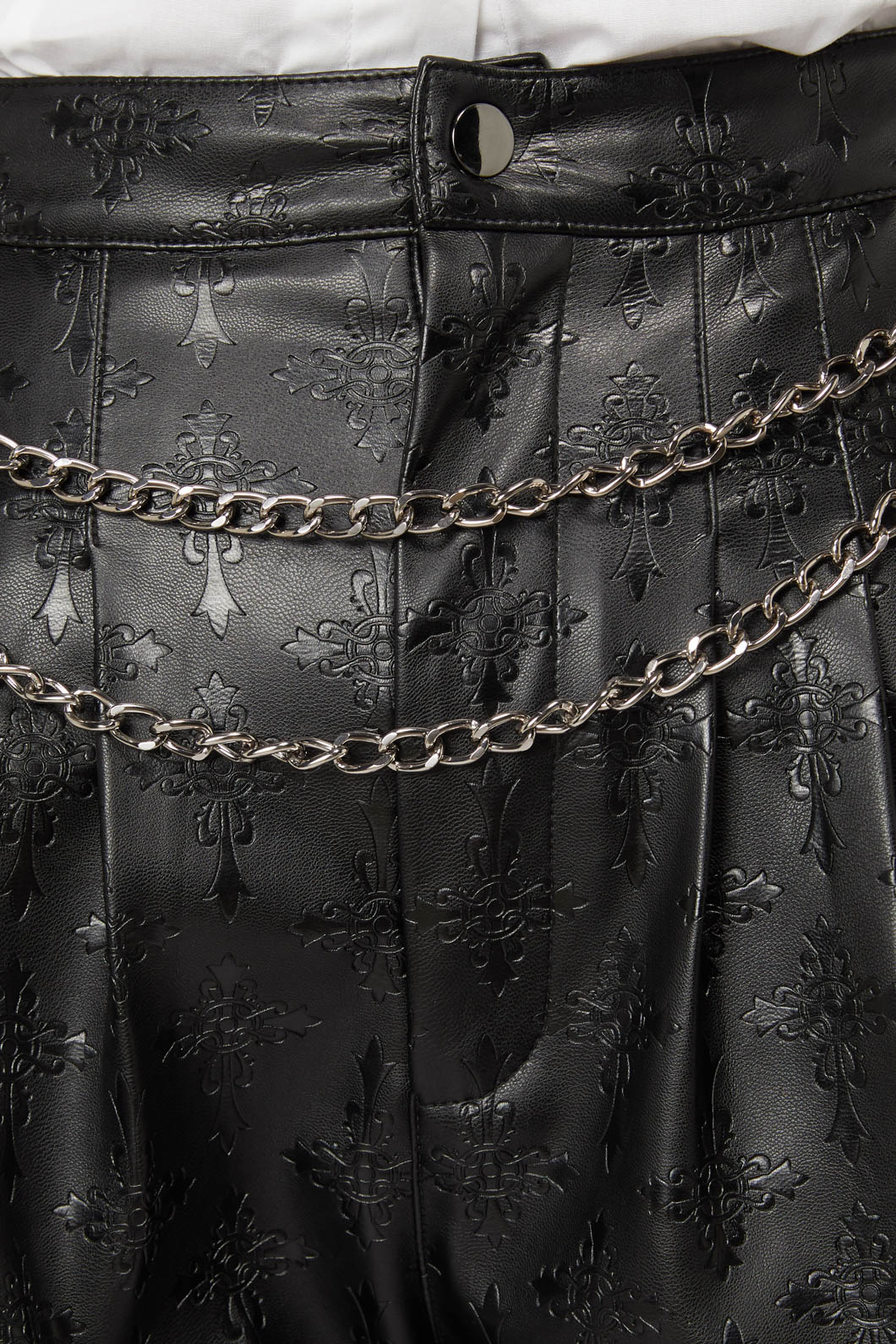 Embossed PU Short - Image 7