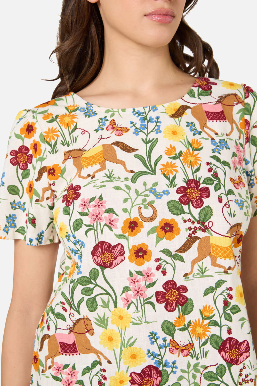 Fancy Horses Short Sleeve Top - Image 5
