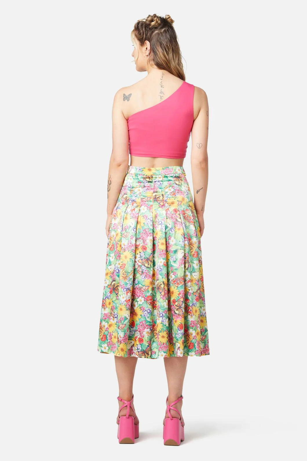 Glade Satin Midi Skirt - Image 4