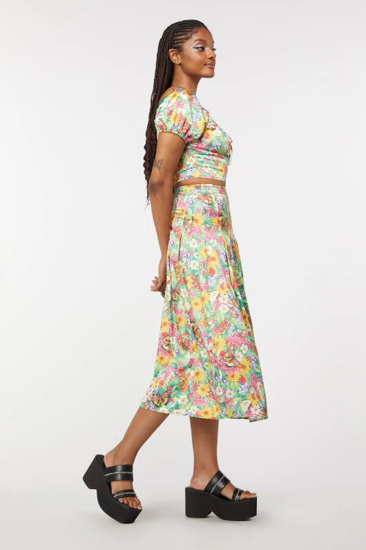 Glade Satin Midi Skirt - Image 8