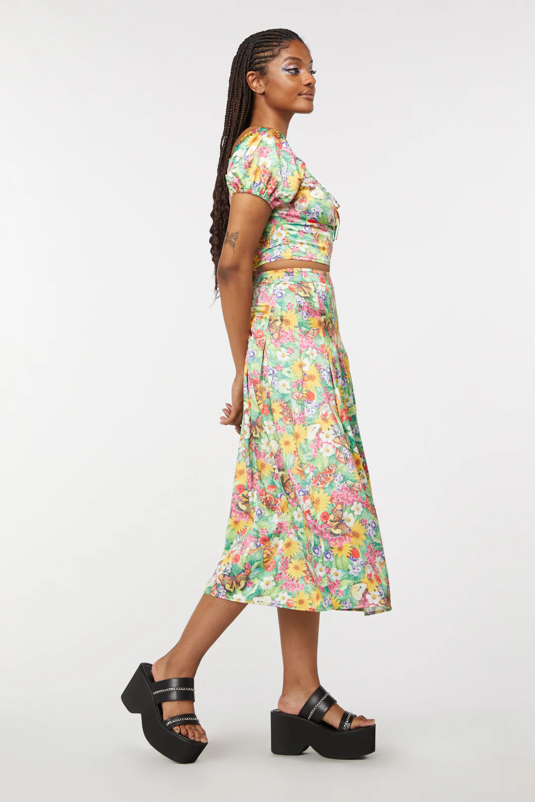 Glade Satin Midi Skirt - Image 9