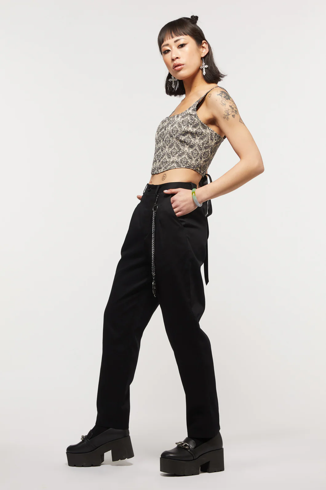 Goth Chain Clip Pants - Image 3