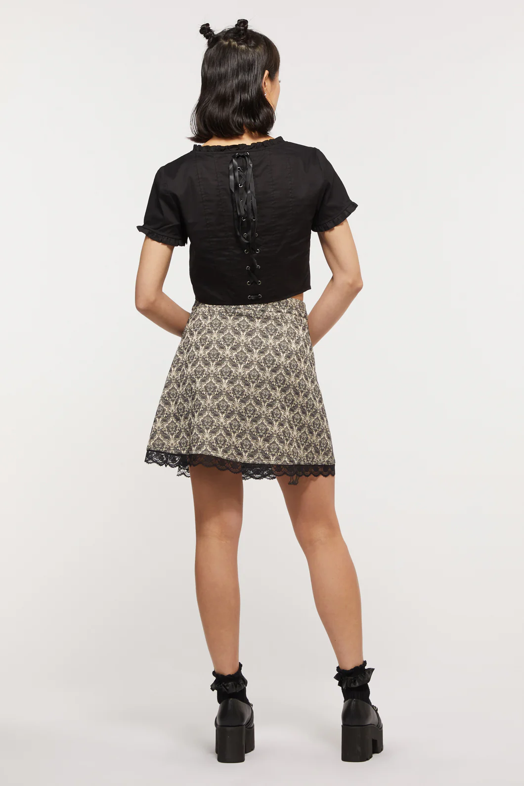 Gothic Secrets Crop Blouse - Image 4