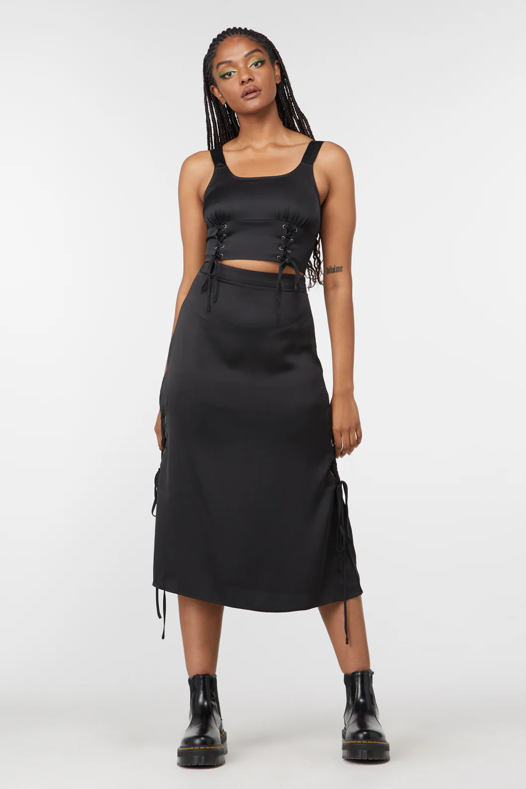 Lizzie Satin Bustier Top - Image 3
