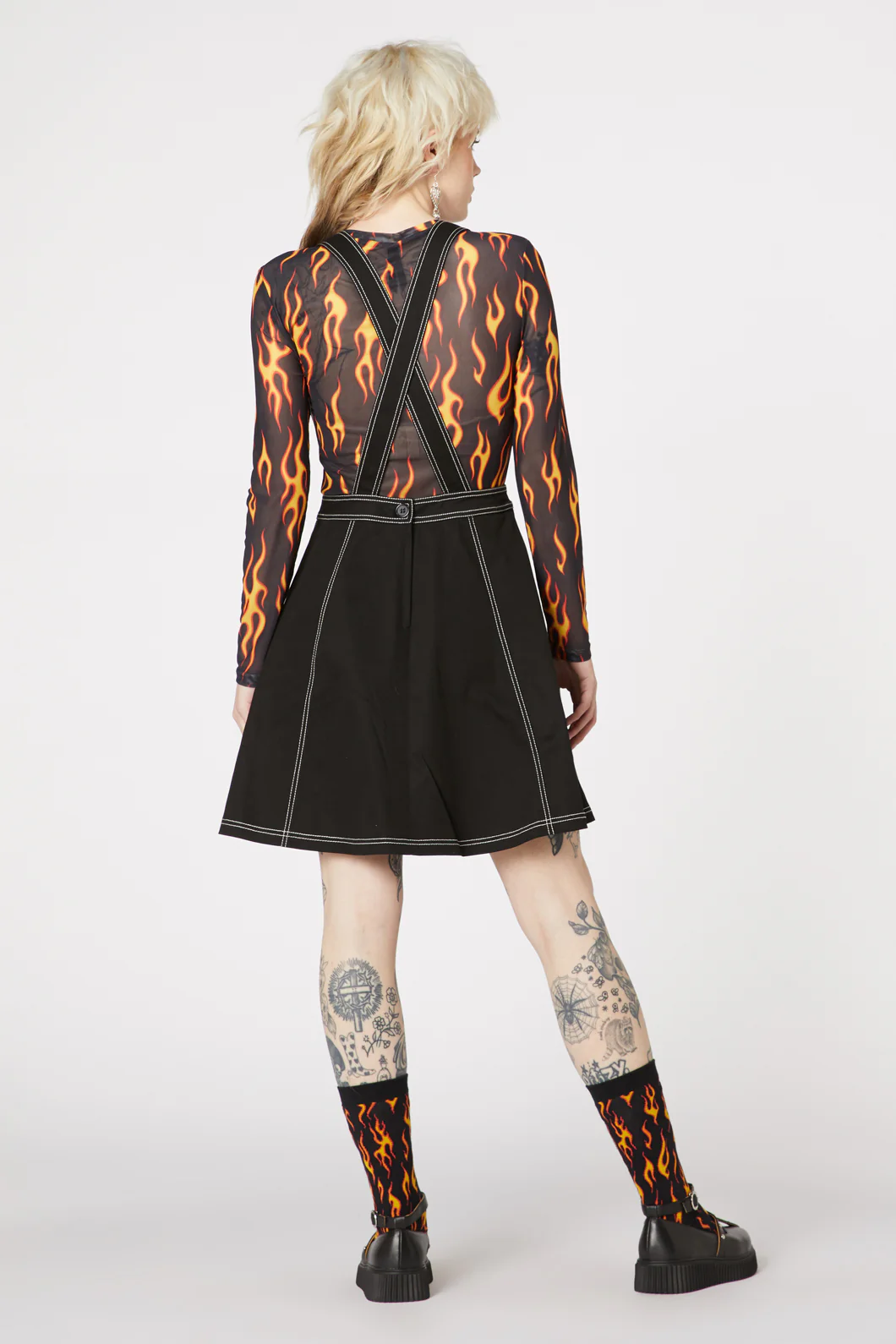 Metal Heart Zip Up Pinny - Image 4