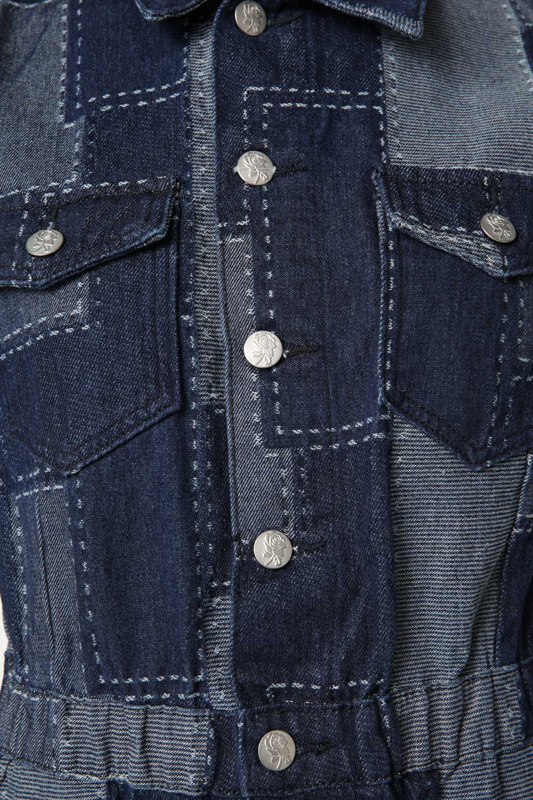 Patchwork Denim Boilersuit - Image 10