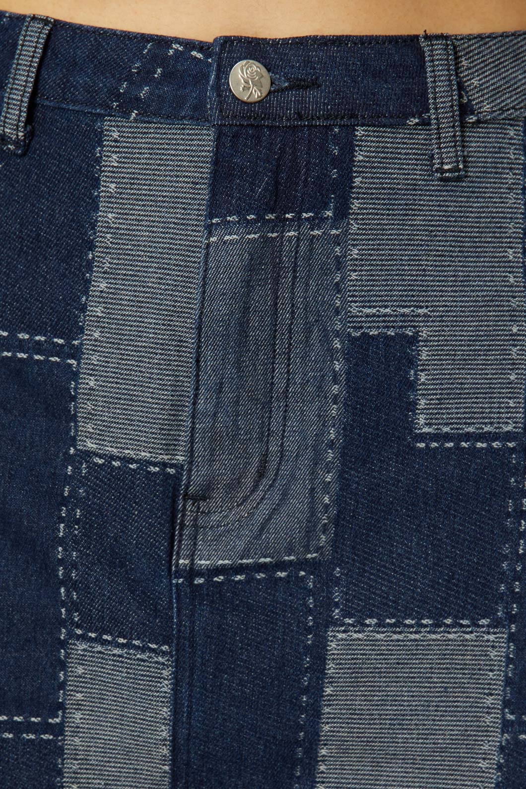 Patchworm Denim Skirt - Image 5