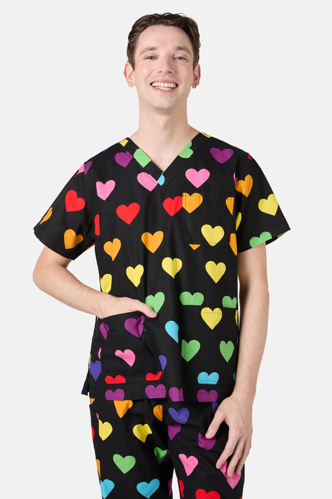 Rainbow Hearts Scrub Set - Image 3