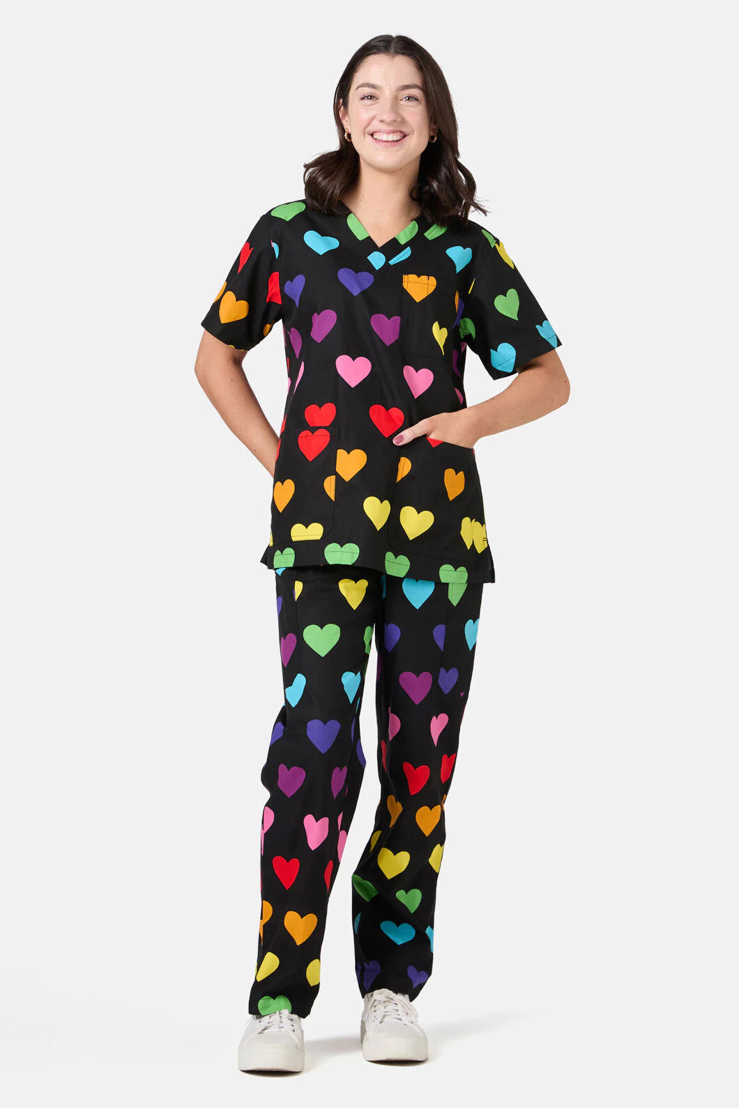 Rainbow Hearts Scrub Set - Image 4