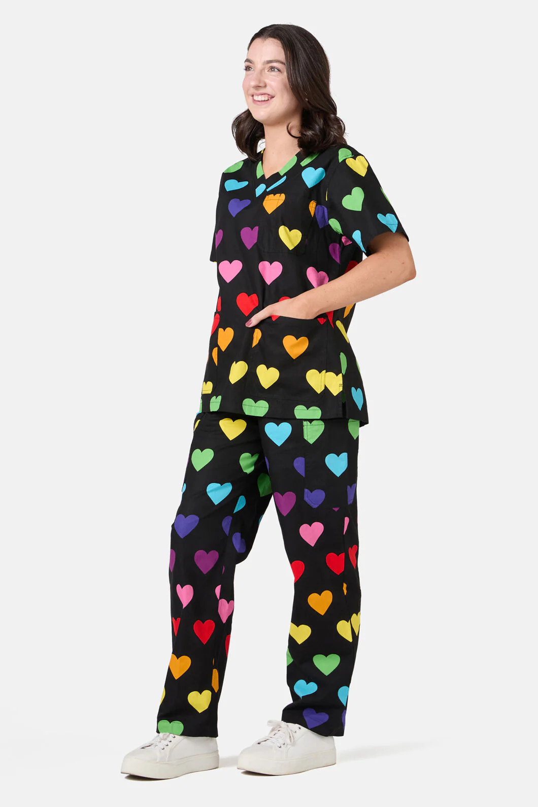 Rainbow Hearts Scrub Set - Image 6