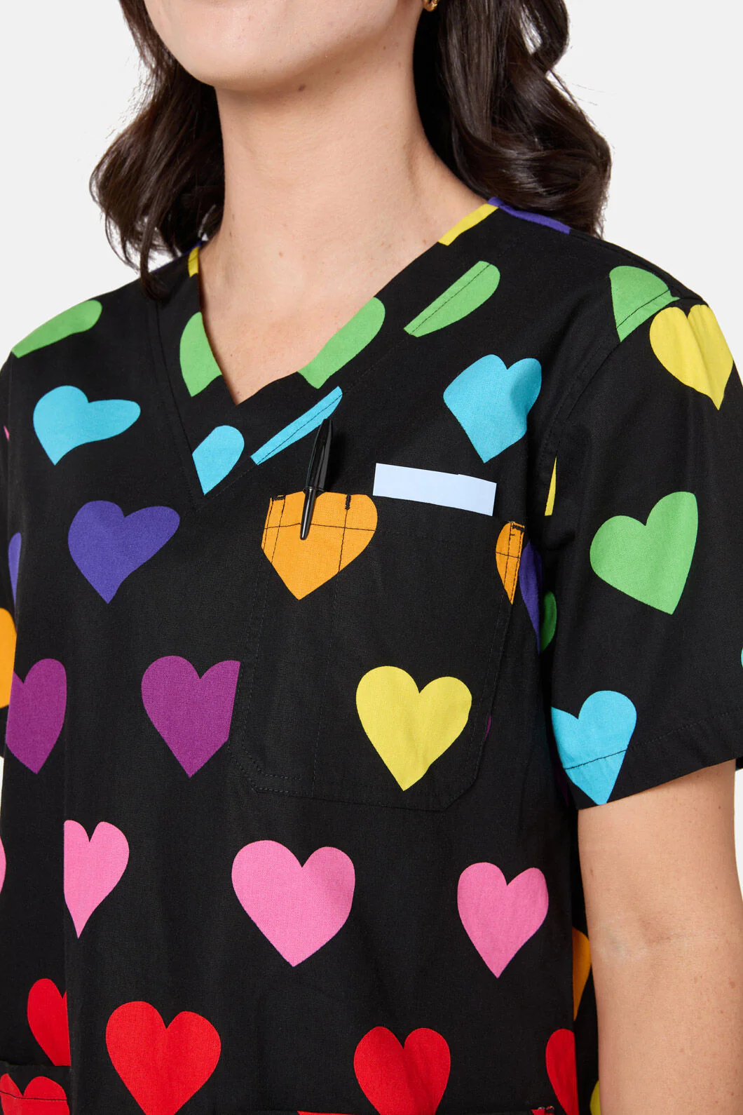 Rainbow Hearts Scrub Set - Image 8
