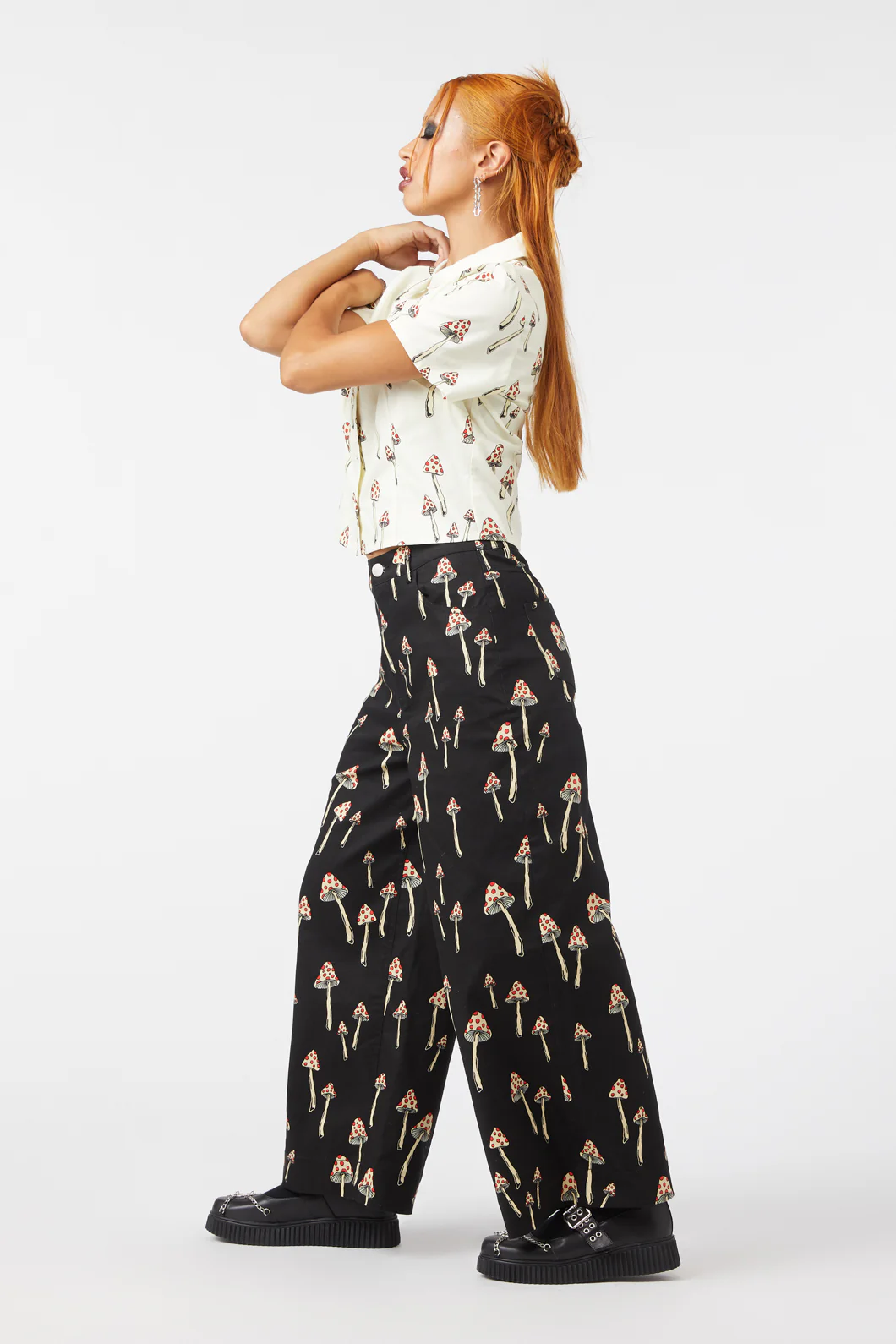 Shroom Cap Wide Leg Pants - Image 3